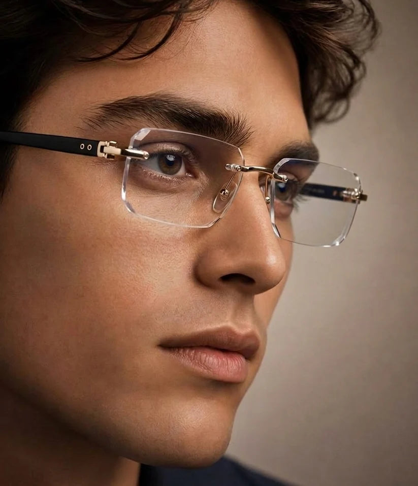 Anti-blue Progressive Far And Near Dual-Use Reading Glass